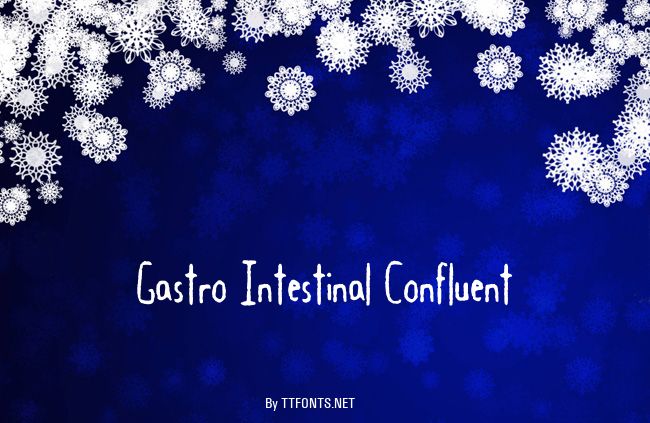 Gastro Intestinal Confluent example